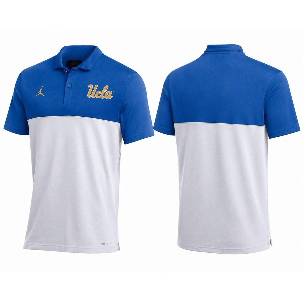 Nike Jordan UCLA Bruins 2022 Coaches Performance Polo DR0362-480 Dri-FIT Men’s L